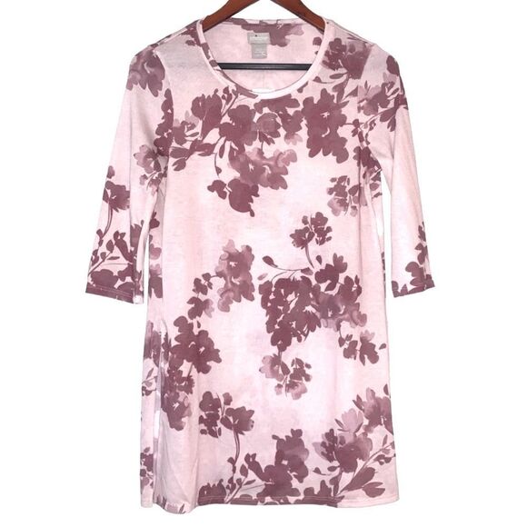 NWT🏷 CHICO’s Tunic Dusty Rose 3/4 sleeves Mauve Floral Sz 00 (XS) - Picture 2 of 9